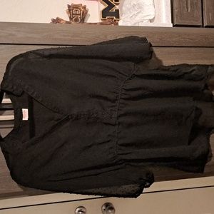 EUC Mossimo swiss dot tunic top